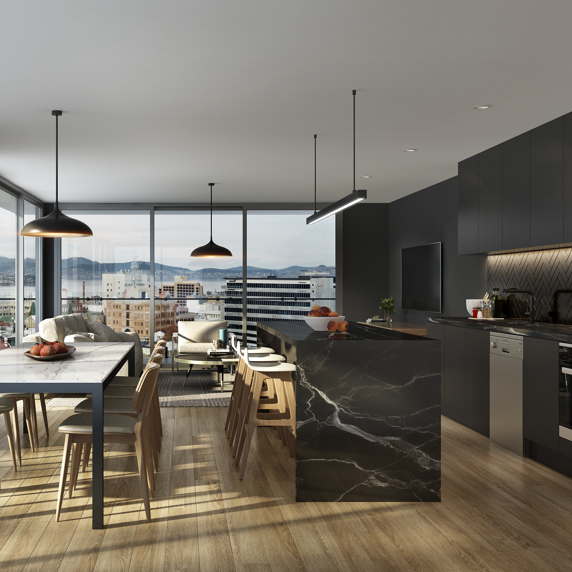 Interior Render Noir 1